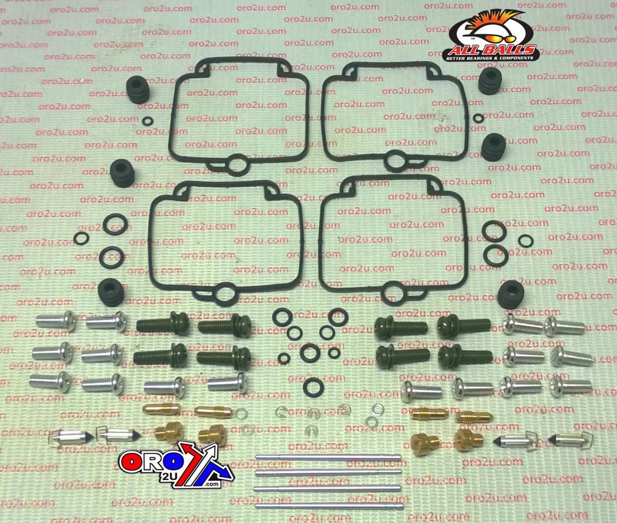 CARBURETOR REBUILD KIT 91-93 SUZ GSF400 BANDIT, ALLBALLS 26-1715 ROAD