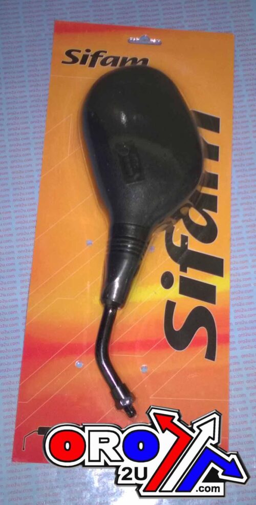 YAMAHA MBK RIGHT REAR MIRROR, ROAD, SIFAM MIR8993 BLACK