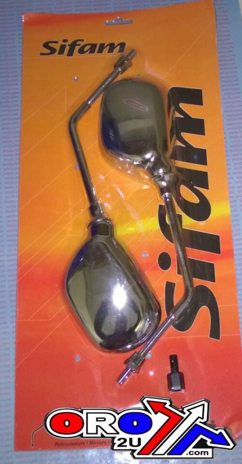 UNIVERSAL CHROME PAIR MIRROR, ROAD, SIFAM MIR9005