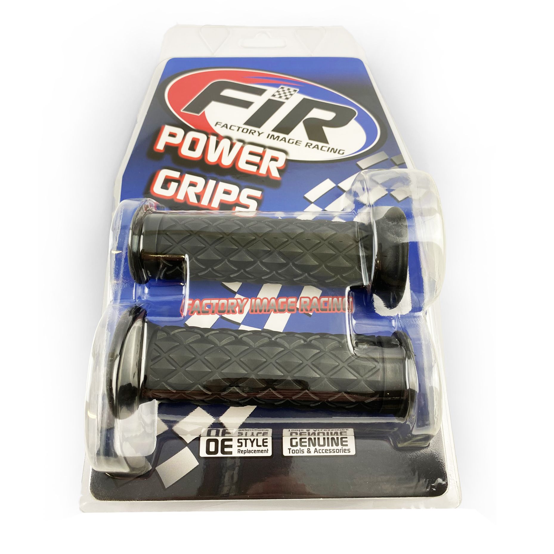 GRIP SET CLASSIC RETRO BLACK, Honda Suzuki Kawasaki Triumph Royal Bobber - Image 3