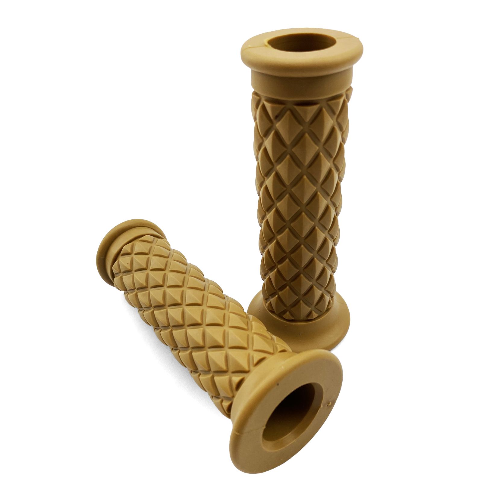 GRIP SET CLASSIC CAFE RACER RETRO, KHAKI -