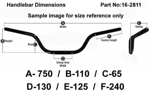 ROAD LOW HANDLEBAR 7/8”, S/BIKE SPORTS UNIVERSAL RED, / REN REF : 754-01