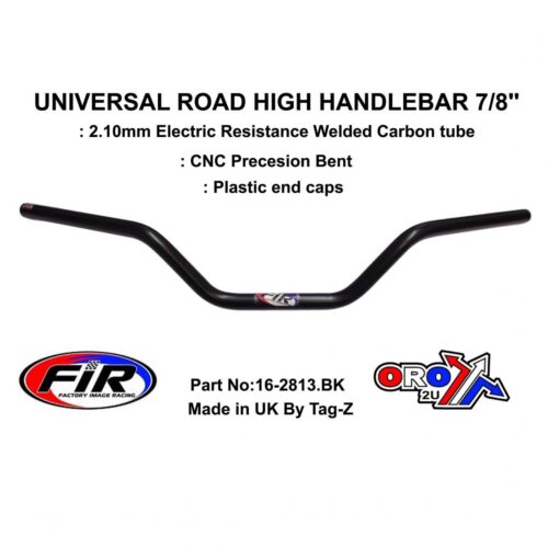 ROAD HIGH HANDLEBAR 7/8”, S/BIKE SPORTS UNIVERSAL MAT BK, / REN REF : 756-01