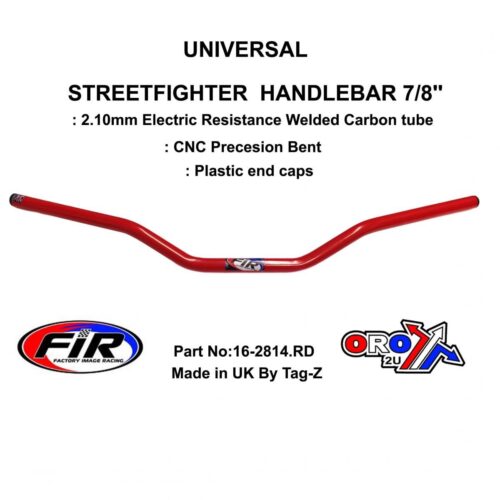 STREETFIGHTER HANDLEBAR 7/8”, ROAD SPORTS UNIVERSAL RED, / REN REF : 789-02