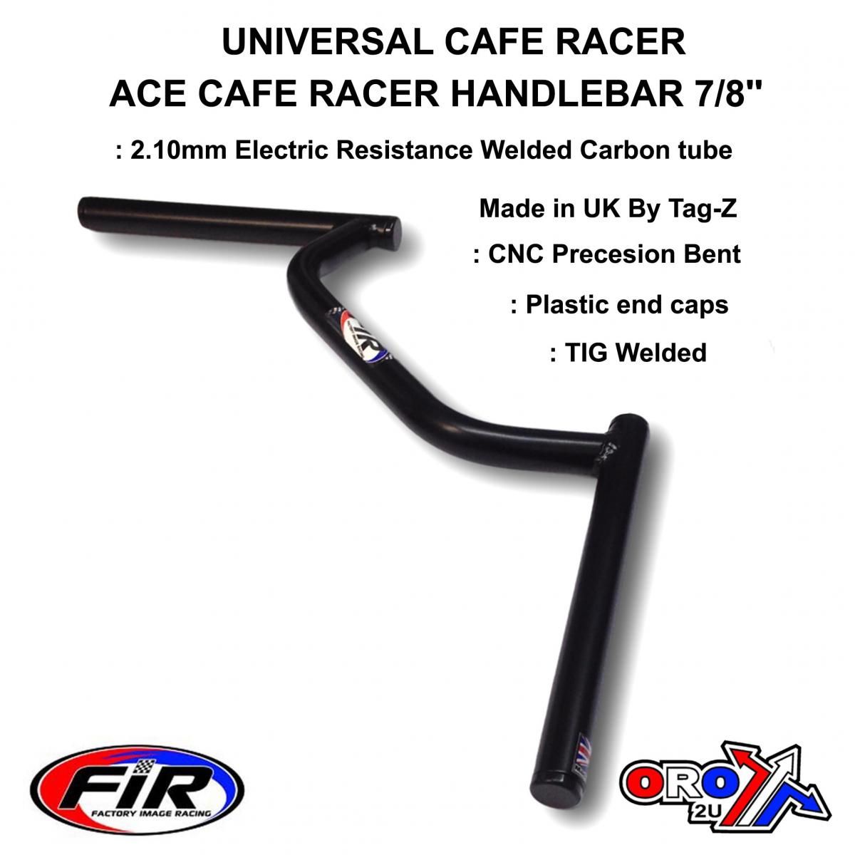 ACE CAFE RACER 7/8'' HANDLEBAR, MATT BLACK / ACE BAR, / RE: B01DJTDQX6 - Image 2