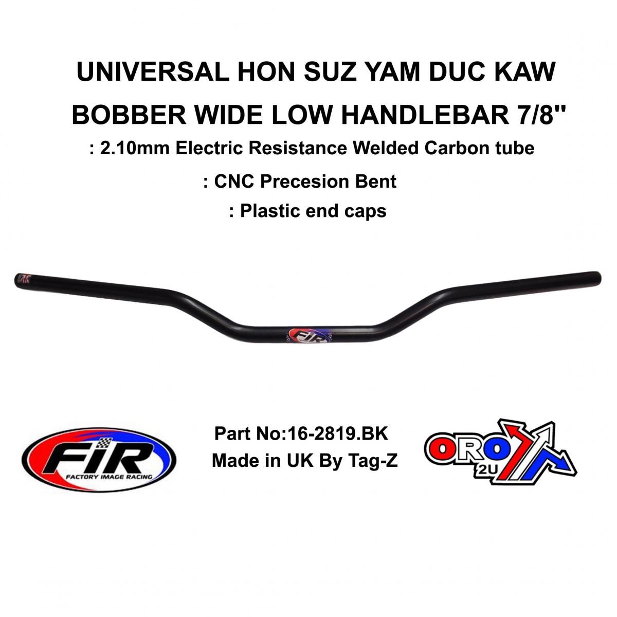 BOBBER HANDLEBAR 7/8'' MAT BK, HON SUZ YAM DUC KAW WIDE, / RE: CML405128 - Image 2