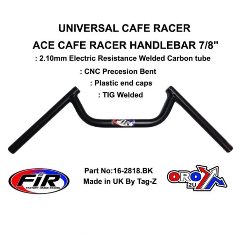 ACE CAFE RACER 7/8” HANDLEBAR, MATT BLACK / ACE BAR, / RE: B01DJTDQX6