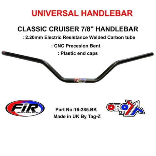 CLASSIC CRUISER 7/8” HANDLEBAR, FITTMENT UNIVERSAL / MATT BLACK, / EXTRA WIDE HANDLEBAR