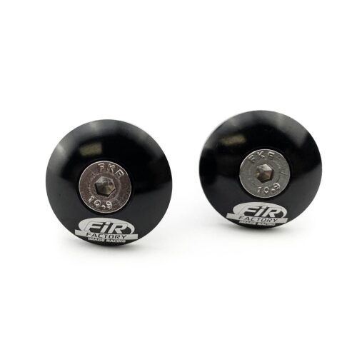 BAR ENDS 12mm BLACK [SET-2]