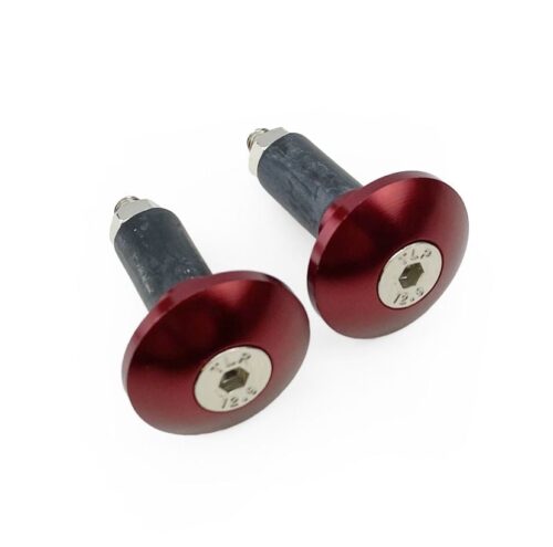 BAR ENDS 12mm RED [SET-2]