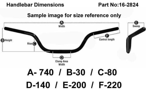 RETRO COOL CLASSIC 7/8” HANDLEBAR, FITTMENT UNIVERSAL / MATT BLACK