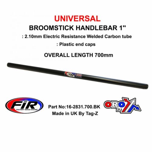 BROOMSTICK HANDLEBAR 1” 700mm, FITTMENT UNIVERSAL / MATT BLACK / EACH