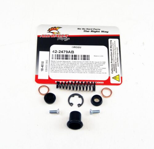 CLUTCH MASTER CYL REBUILD KIT ALLBALLS, ALLBALLS 18-4018 HON VT1100, SUZ GSF/DL/GSXR/GV/VL/VS