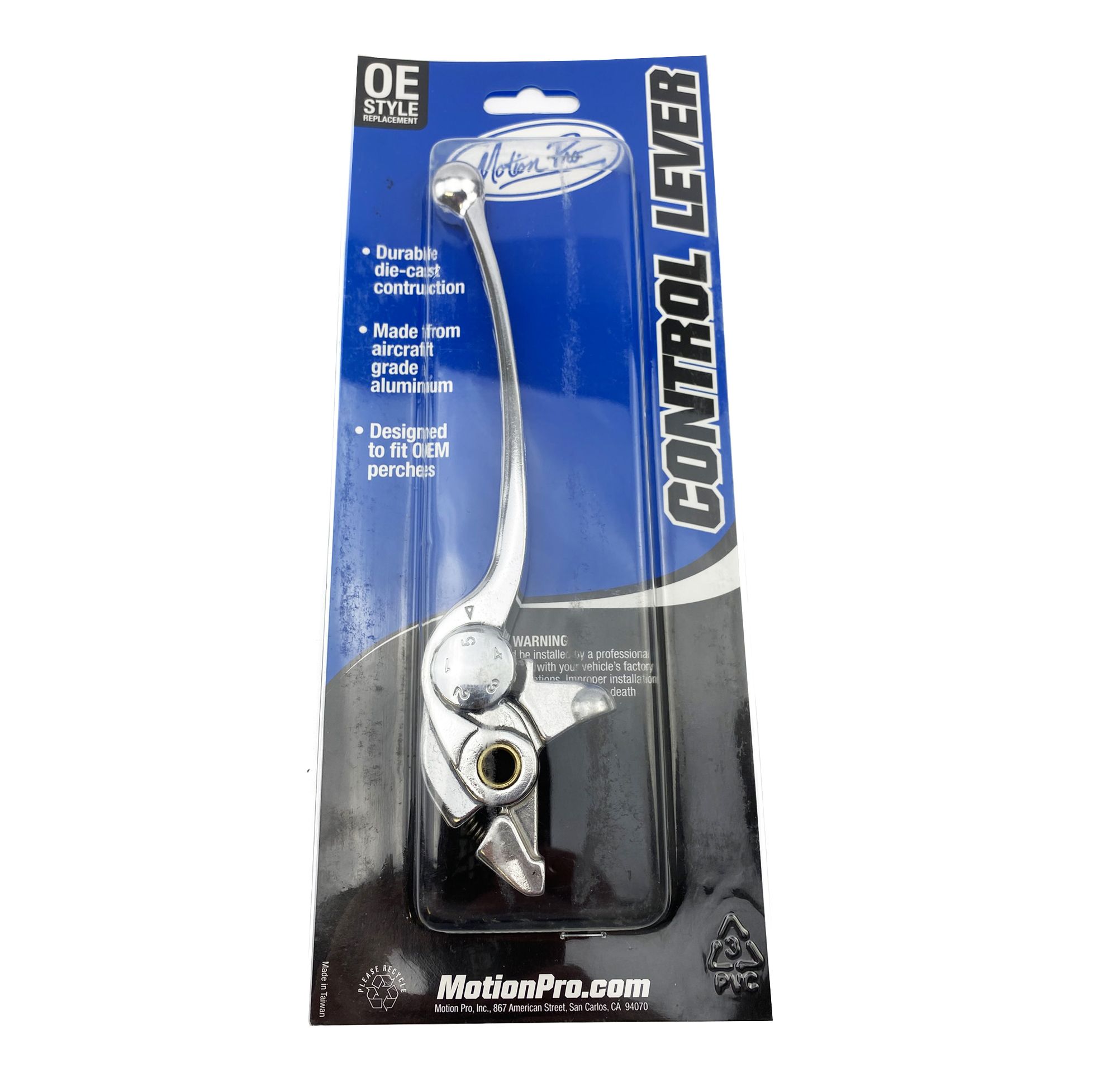 BRAKE LEVER BLADE SILVER KAWASAKI MOTION PRO 14-0347 - Image 3