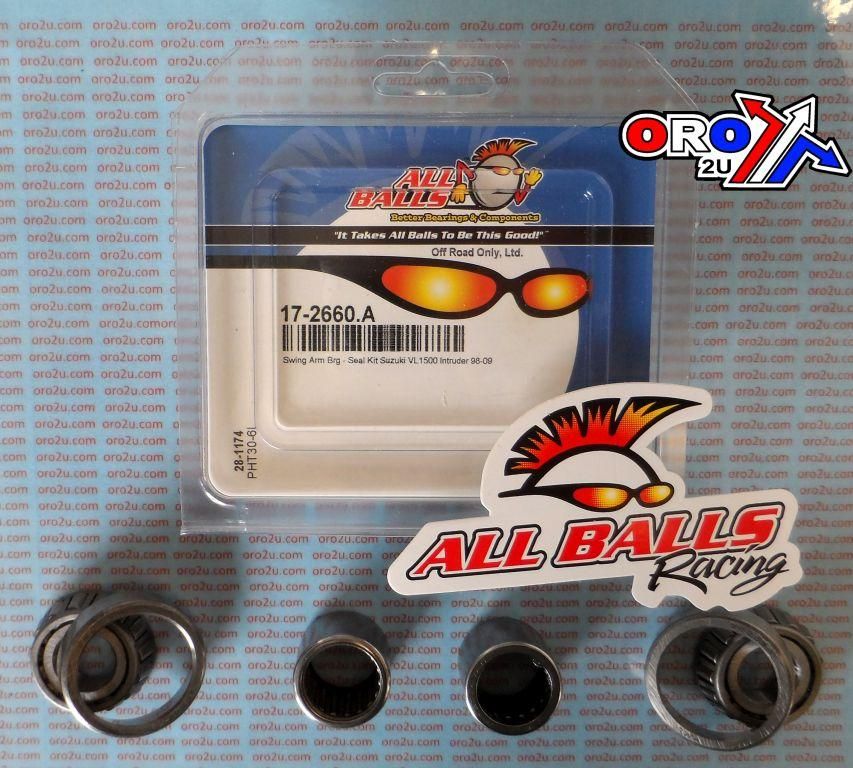 SWINGARM BEARING KIT ALLBALLS, ALLBALLS 28-1174 SUZUKI VL1500 98-09