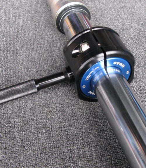 FORK VISE TOOL FRONT SHOCK ABSORBER HOLDING CLAMP – BLACK ALUMINUM BODY