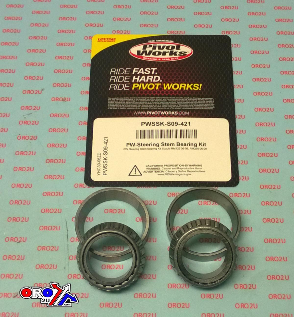 STEERING BEARING KIT RM, PIVOT WORKS PWSSK-S09-421, Suzuki RM125 06-08, RM250 06-08 - Image 3