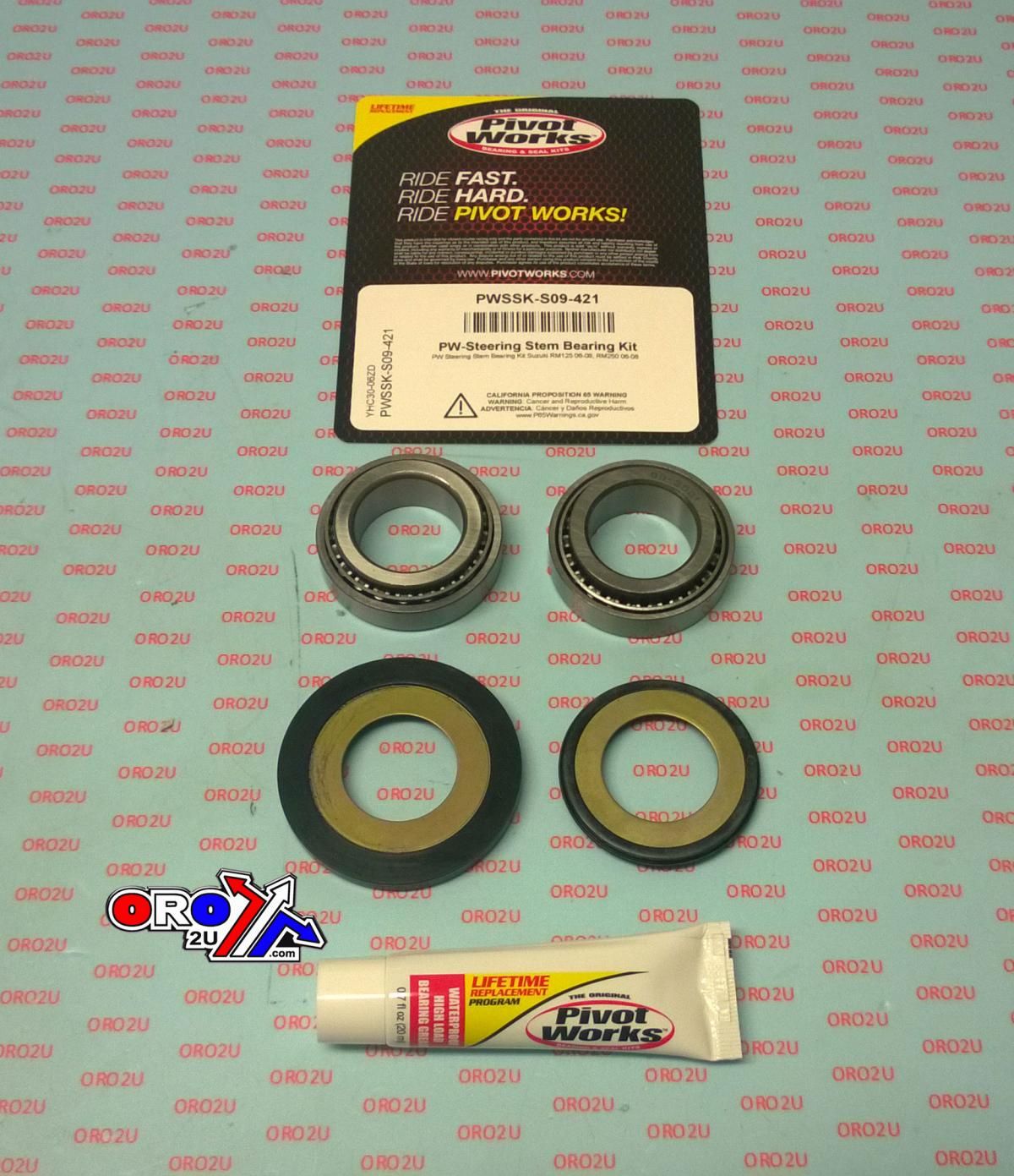 STEERING BEARING KIT RM, PIVOT WORKS PWSSK-S09-421, Suzuki RM125 06-08, RM250 06-08 - Image 4