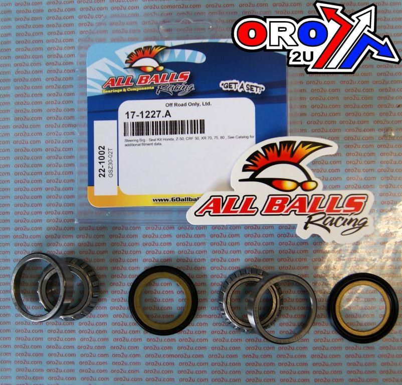 STEERING BEARING KIT ATC, ALLBALLS 22-1002 HONDA, MR175 Elsinore 76-77, MT125 Elsinore 74-76, MT50S (EURO) 93-96, NSR125R (EURO) 93 - Image 2