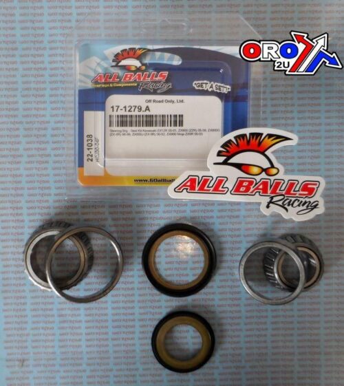 STEERING BEARING KIT ALLBALLS, ALLBALLS 22-1038 KAWASAKI
