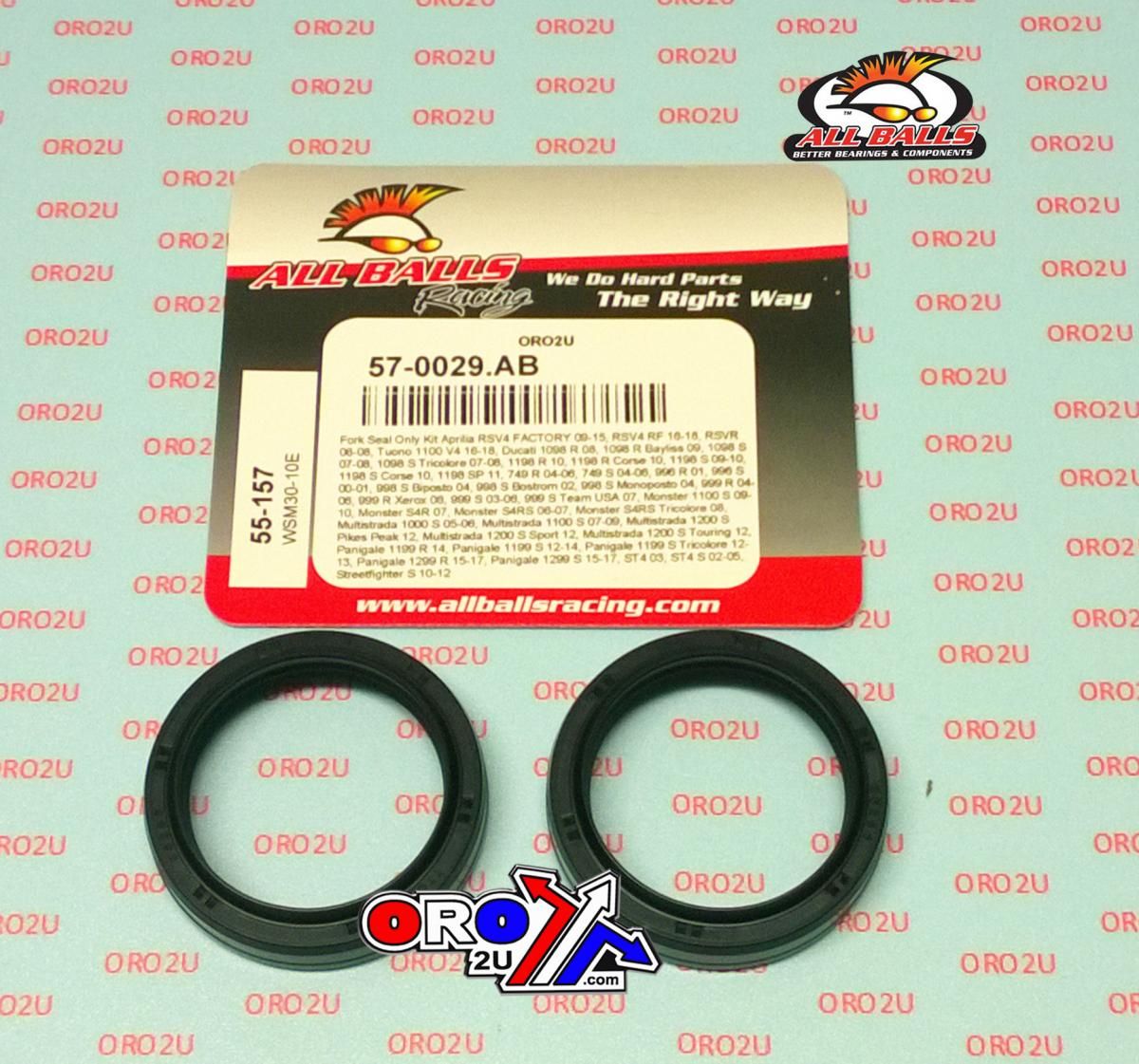 FORK OIL SEAL SET ALLBALLS, ALLBALLS 55-157 - Image 2