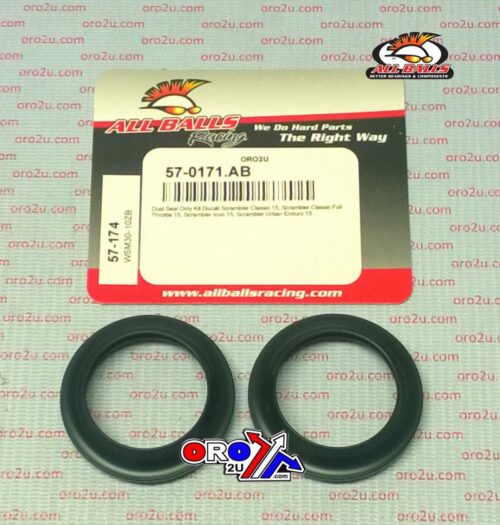 FORK DUST SEAL SET ALLBALLS, ALLBALLS 57-174 DUST SEAL KIT