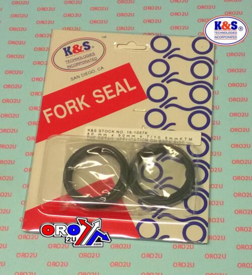FORK OIL SEAL SET 40x50x7/10.5, WHITE POWER WP 40mm