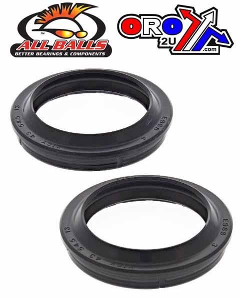 FORK DUST SEAL SET ALLBALLS, ALLBALLS 57-108-1 DUST SEAL KIT 43MM SHOWA