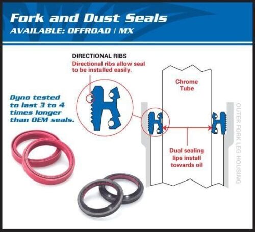 SEAL WIPER SET ALLBALLS, ALLBALLS 56-136 FORK SEAL KIT