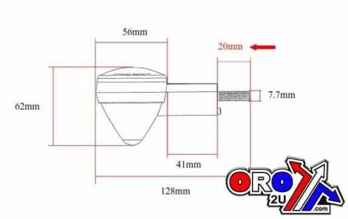 INDICATOR BLK/AMBER LENS, K&S 25-9563 E-MARKED
