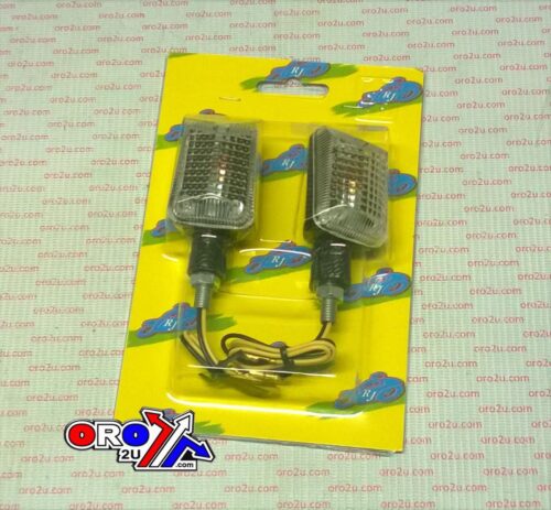 INDICATORS WHITE LENS PAIR, RECTANGULAR CARBON LOOK CASE, 121405303