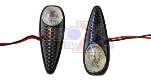 INDICATORS WHITE LENS PAIR, JAGUAR CARBON LOOK CASE, 121407923