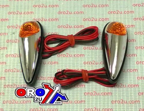 INDICATORS ORANGE LENS PAIR, JAGUAR CHROME LOOK CASE, 121406775