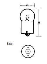 LIGHT BULB 12V 10W BA15S P245 G18