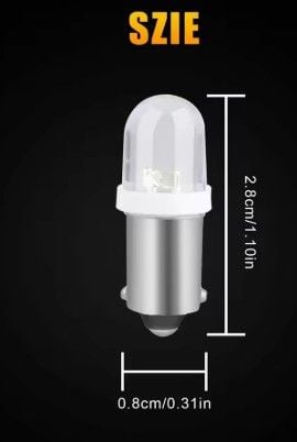 10Pcs LIGHT BULB 12V 4W BA9S P233 T11 3030 1SMD LED T4W - Image 3