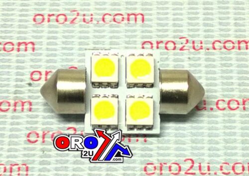 LED LIGHT BULB 12V WHITE 11mm x 30mm
