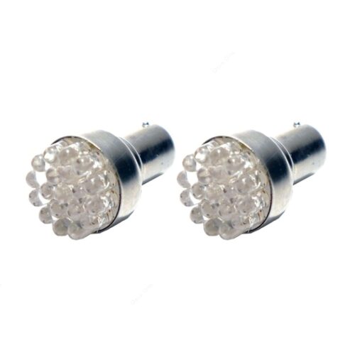 LED LIGHT BULB 12V WHITE BAY15D LED380WT (PACK OF 2)