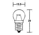 LIGHT BULB 6V 6W SCREW TYPE