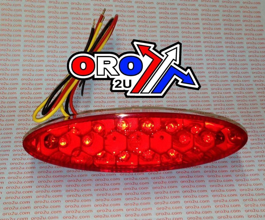 LED REAR OVAL LIGHT RED LENS 121409155 - Image 2