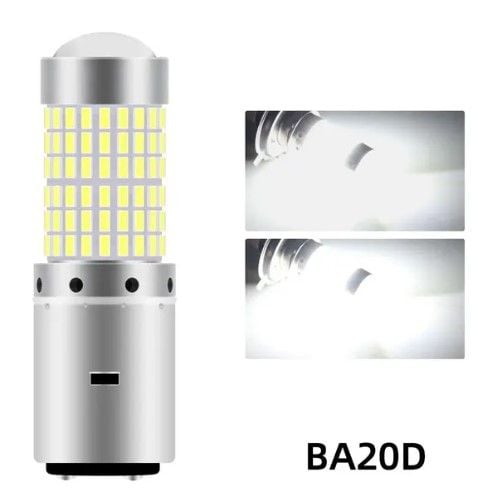 LED 12V 30W HEADLIGHT BULB SUPER BRIGHT WHITE BA20D EACH