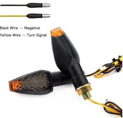 INDICATORS LED SMOKE LENS AMBER LIGHT (Pack of 2) M10 BOLT