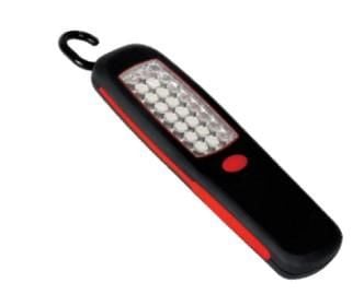 24LED MAGNETIC WORK LIGHT / TORCH, MECHANICS ENGINE FLASH / HANGING HOOK