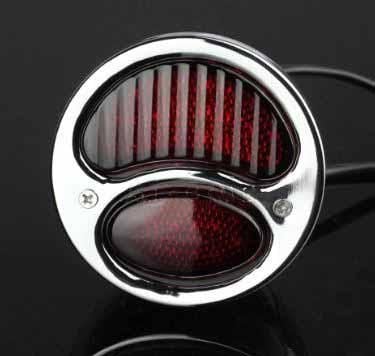 Tail Light 12V LED BLACK Universal