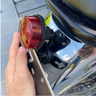 TAIL LIGHT RED LED Universal ROUND