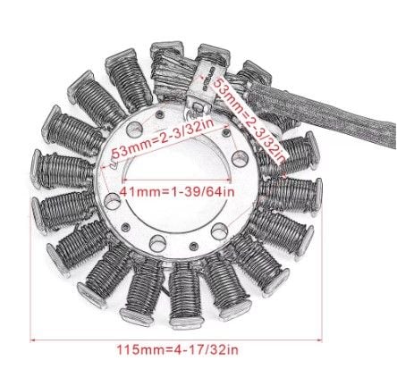 STATOR COIL 2006-2010 HONDA SC58 CBF1000 31120-MFA-D01 31120-MGJ-D01 - Image 4
