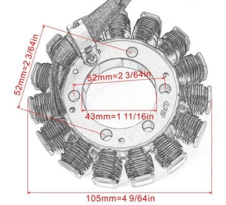 STATOR COIL 06-07 KAWASAKI ZX1000 NINJA ZX10R 21003-0054 21003-0052 21003-0036