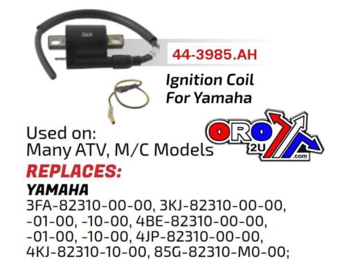 COIL IGNITION YAMAHA ATV/MC [DZE 10179-04 4048], IYA0008, 4KJ-82310-10-00, [ FOR HI-PRO COIL USE 44-9953.DZE] Same but better