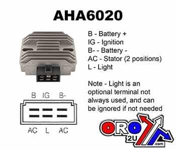 REGULATOR 31600-890-951 RT5000, ESP2320 ATV, AHA6020 HONDA LAWN