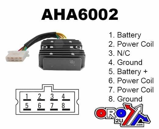 REGULATOR HONDA GOLD WING, 31600-463-008, 31600-MG9-010 31700-371-000 - 31600-MG9-010 - 31600-463-008 - 31600-MG9-000, AHA6002 ROAD - Image 7