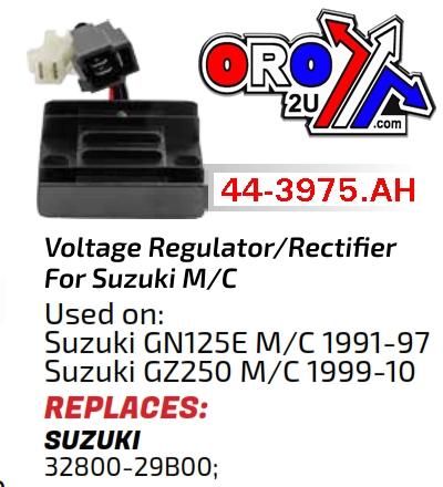 REGULATOR 12V / 20A SUZUKI GN125 GZ250, ASU6020, 32800-29B00 / SH572A-12, ROAD